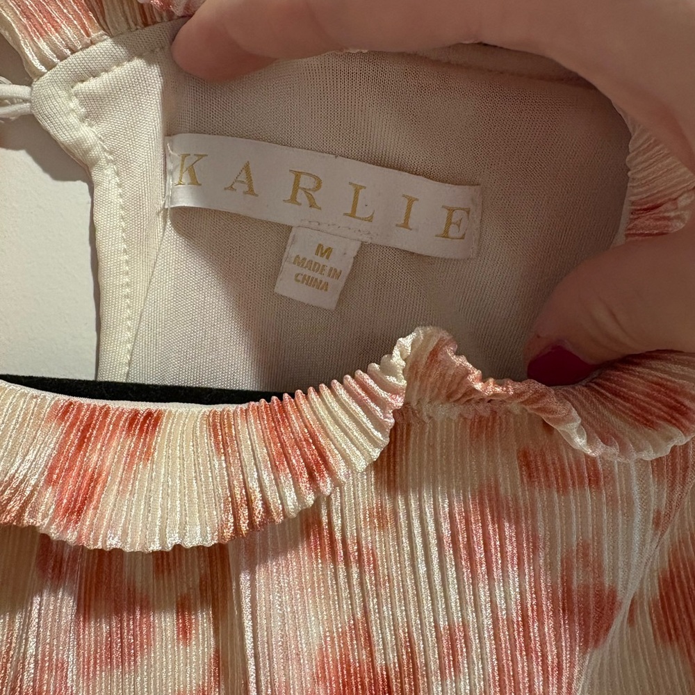 Charming Pink Ruffle Dress - Picture 3 of 4